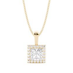 4 Prong Setting Halo Pendant