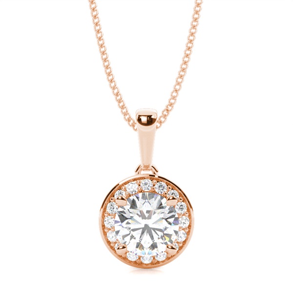 4 Prong Setting Halo Pendant