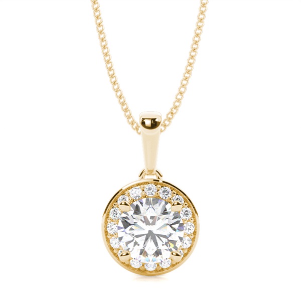 4 Prong Setting Halo Pendant