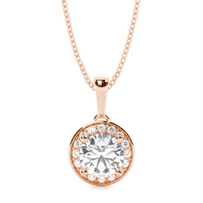 4 Prong Setting Halo Pendant