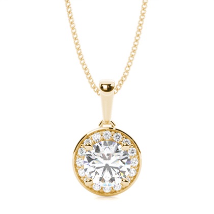 4 Prong Setting Halo Pendant