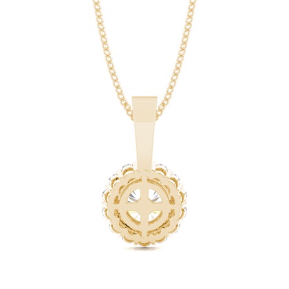 Multi Diamant Anhänger in einer Krappenfassung