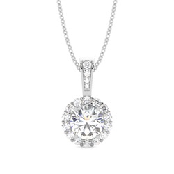 Multi Diamant Anhänger in einer Krappenfassung