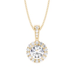 4 Prong Setting Halo Pendant
