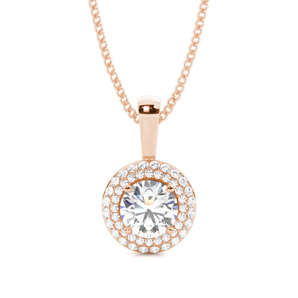 4 Prong Setting Halo Pendant