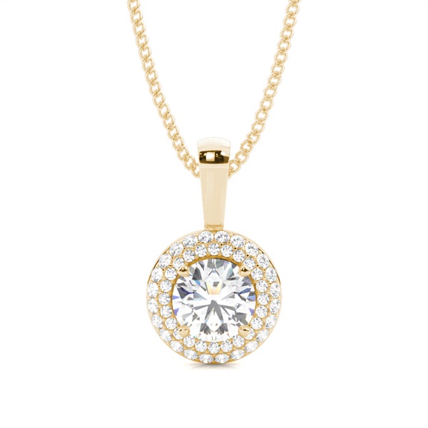 4 Prong Setting Halo Pendant