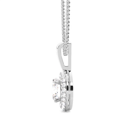 4 Prong Setting Halo Pendant