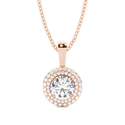 4 Prong Setting Halo Pendant