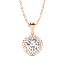 Multi Diamant Anhänger in einer Krappenfassung