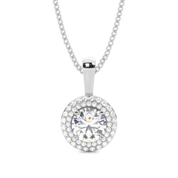 Multi Diamant Anhänger in einer Krappenfassung