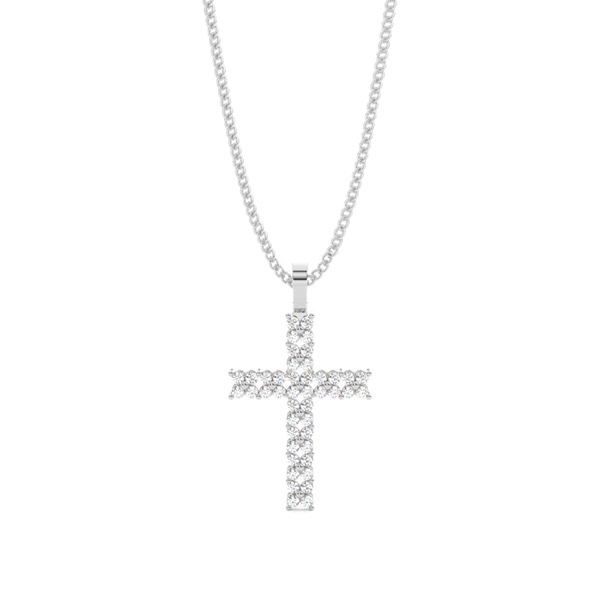 4 Prong Setting Cross Pendant