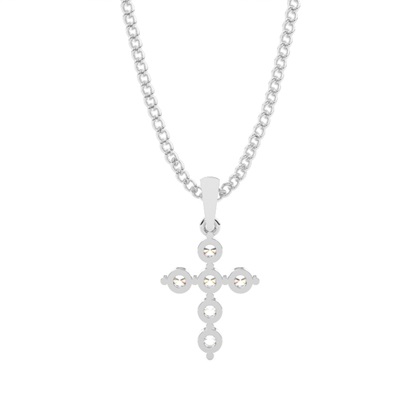 Kreuz Anhänger in einer Krappenfassung