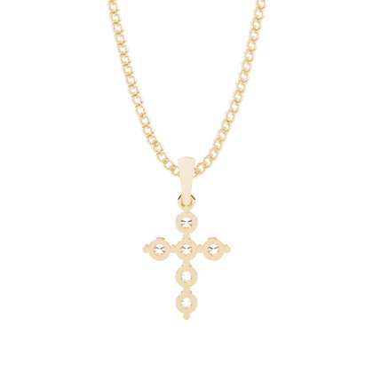 Kreuz Anhänger in einer Krappenfassung