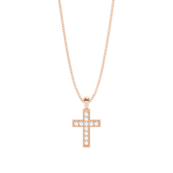 Pave Setting Cross Pendant