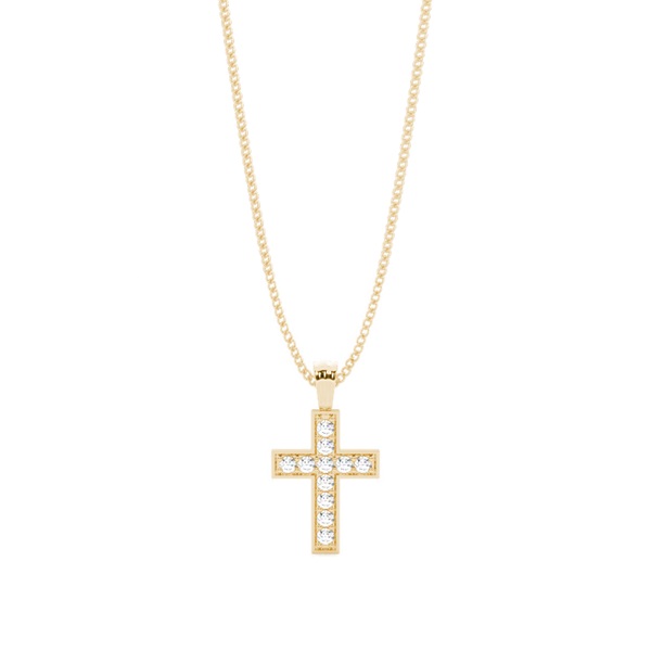 Pave Setting Cross Pendant