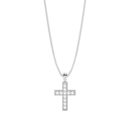Pave Setting Cross Pendant