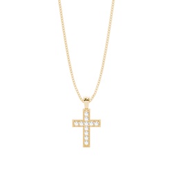 Pave Setting Cross Pendant