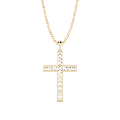 Yellow Gold Diamond Pendants & Necklaces
