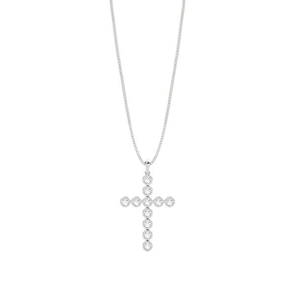 Full Bezel Setting Cross Pendant