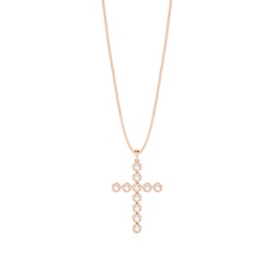 Full Bezel Setting Cross Pendant