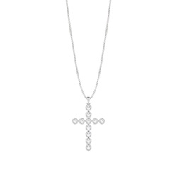 Diamant Anhänger in einer Zargenfassung