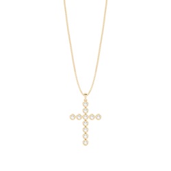 Full Bezel Setting Cross Pendant