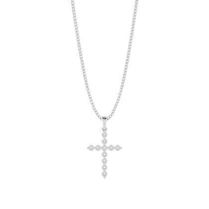 Kreuz Anhänger in einer Krappenfassung