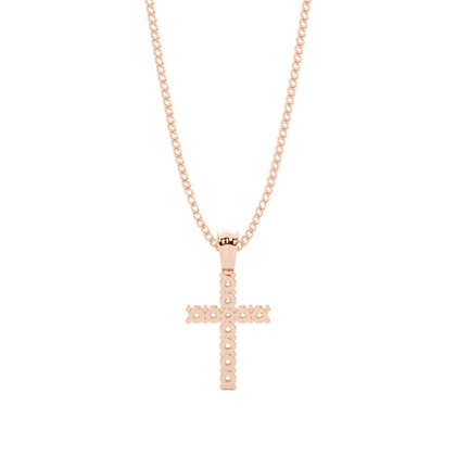 Kreuz Anhänger in einer Krappenfassung