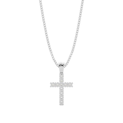 Kreuz Anhänger in einer Krappenfassung