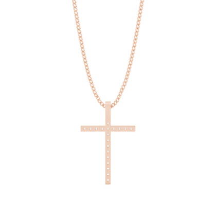 Kreuz Anhänger in einer Krappenfassung