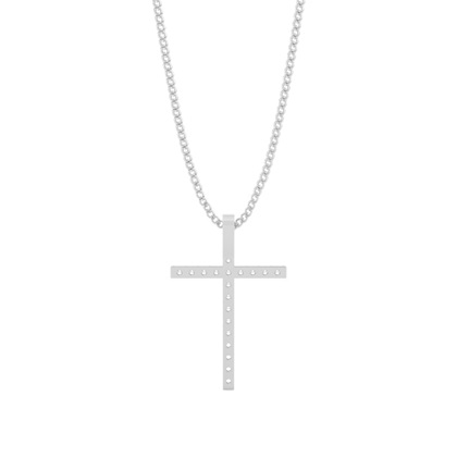 Kreuz Anhänger in einer Krappenfassung