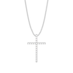 0.23ct Round Diamond Cross Pendant