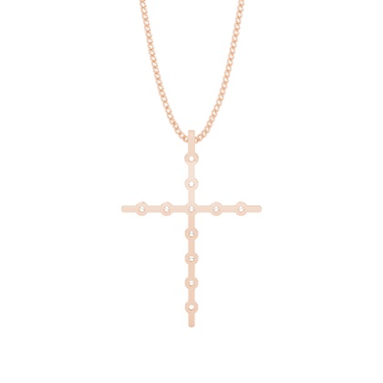 Kreuz Anhänger in einer Kanalfassung