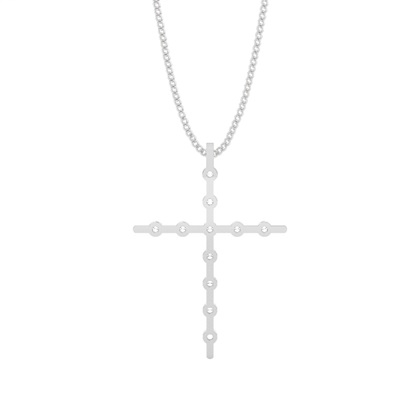 Kreuz Anhänger in einer Kanalfassung