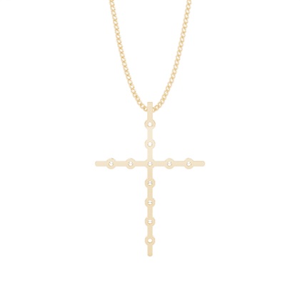 Kreuz Anhänger in einer Kanalfassung