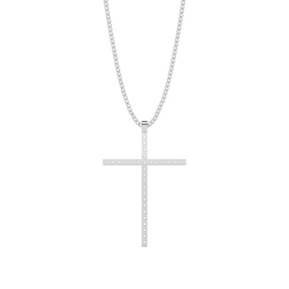 Kreuz Anhänger in einer Krappenfassung