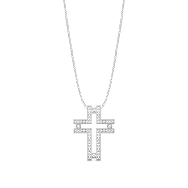 Pave Setting Cross Pendant