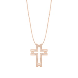 Pave Setting Cross Pendant