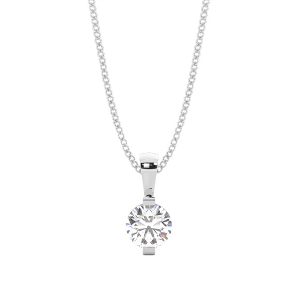 Bar Setting Classic Solitaire Pendant