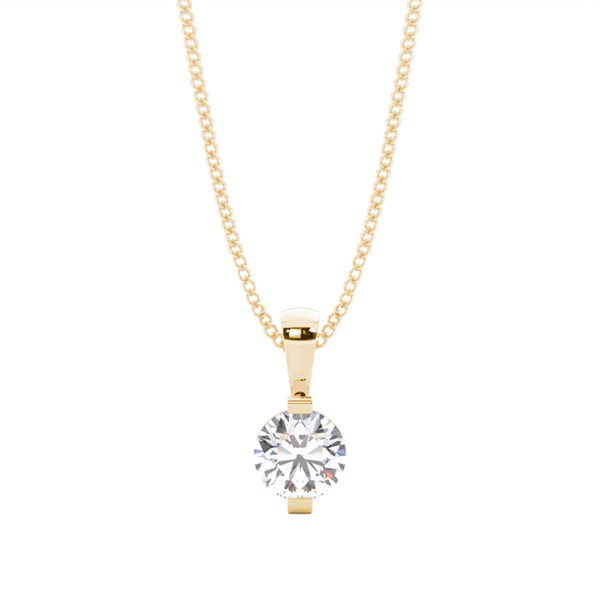 Bar Setting Classic Solitaire Pendant