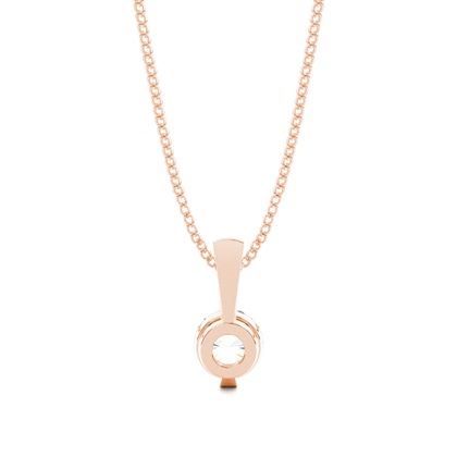 Klassischer Solitär Anhänger in einer Balkenfassung