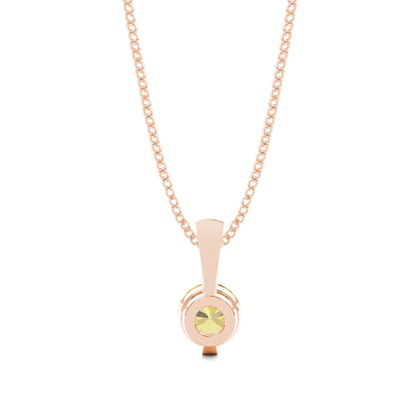 Gelber Diamant Solitär Anhänger