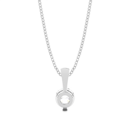 Klassischer Solitär Anhänger in einer Balkenfassung