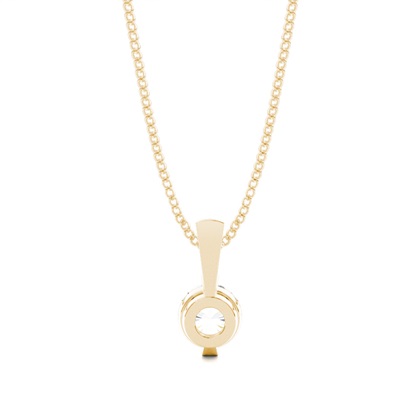 Klassischer Solitär Anhänger in einer Balkenfassung