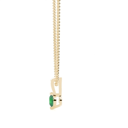 Bar Setting Classic Smaragd Anhänger