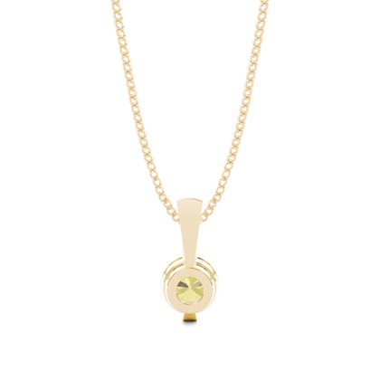 Gelber Diamant Solitär Anhänger