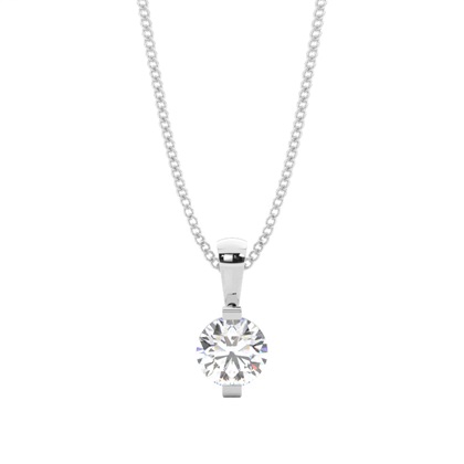 Bar Setting Classic Solitaire Pendant