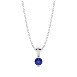 Bar Einstellung Classic Blue Sapphire Pendant