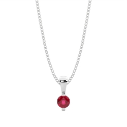 Bar Setting Classic Ruby Pendant
