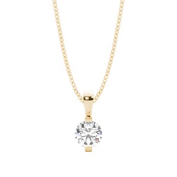 Bar Setting Classic Solitaire Pendant
